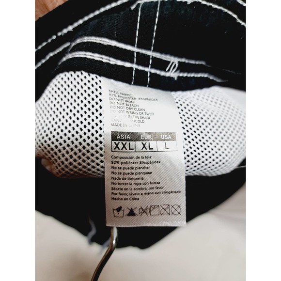 Silkworld Dark Blue w/White contrast stitching Swim trunks Large - Picture 5 of 6